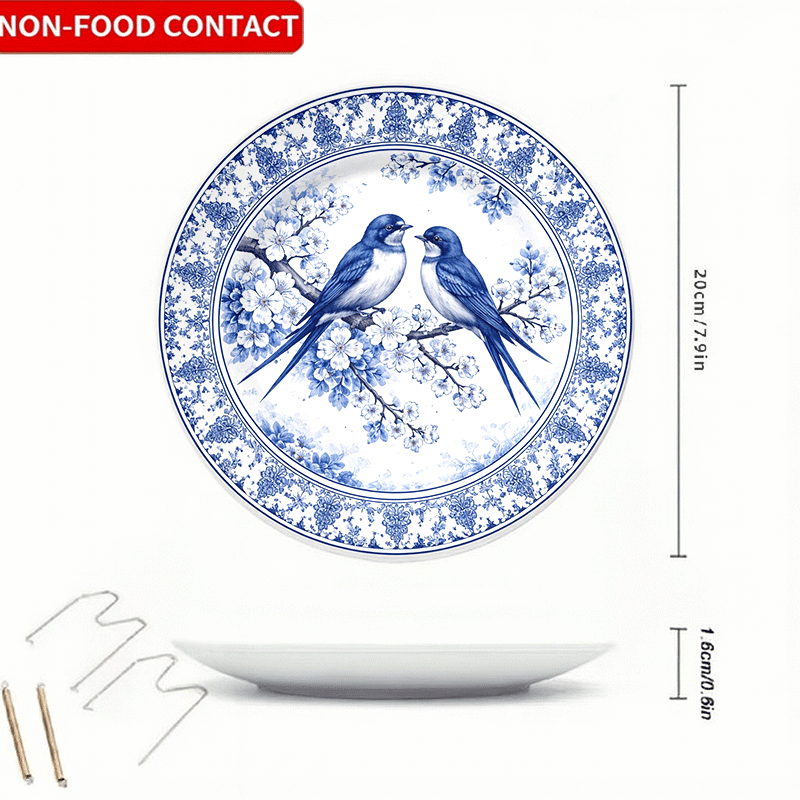 Prato decorativo com floral ch - Home Cooking Recipes avaliação e preço