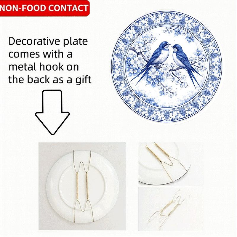 Prato decorativo com floral ch - Home Cooking Recipes avaliação e preço